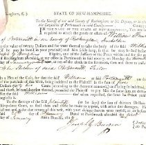 Sheriff. Writs, 1802-1836