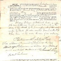 Sheriff. Writs, 1802-1836