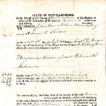 Sheriff. Writs, 1802-1836