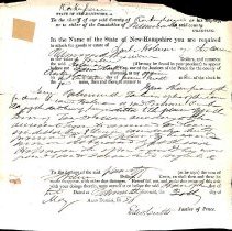 Sheriff. Writs, 1802-1836