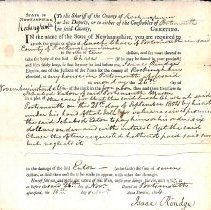 Sheriff. Writs, 1802-1836