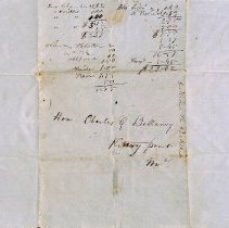 Letter from William B. Parker to Charles G. Bellamy
