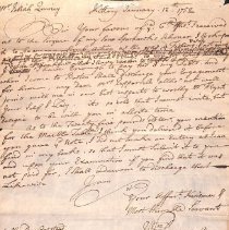 Letter from William Pepperell to Josiah Quincy, 1752