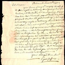 William Simpson papers, 1736-1798