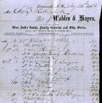 Christopher J. Kellenbeck papers, 1862-1867