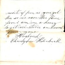 Christopher J. Kellenbeck papers, 1862-1867