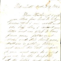 Christopher J. Kellenbeck papers, 1862-1867