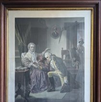 Steel Engraving of "Washington's Last Interview with His Mother"