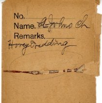 Hovey-Seabury Wedding (glass plate envelope)