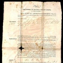 Thomas Sheafe shipping insurance certificate, 1809