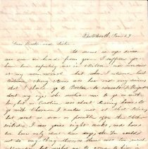 Ada --- to Mrs. Martha Simes (sister)