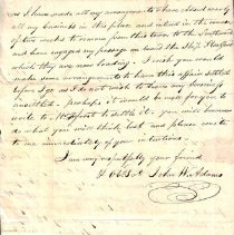 John W. Adams to Moses Hall