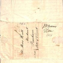 John W. Adams to Moses Hall