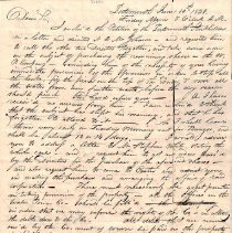 Letter from Nathaniel B. March to John Lowe, 1831