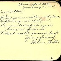 Esther Finck slam book, 1933-c1939