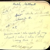 Esther Finck slam book, 1933-c1939