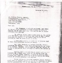 Letter excluding people of color from Atlantic Heights. Box 1, Folder 1.