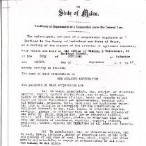 Atlantic Corporation articles of incorporation. Box 1, Folder 10.