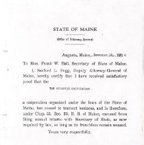 Atlantic Corporation dissolution notice. Box 1, Folder 10.