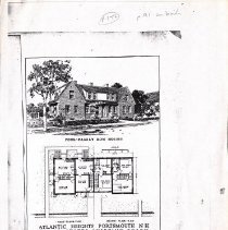 Atlantic Heights floor plans by Kilham & Hopkins. Box 1, Folder 1.