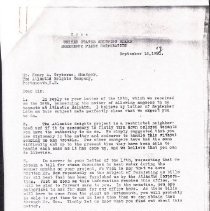 Letter excluding people of color from Atlantic Heights. Box 1, Folder 1.