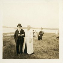 Oscar Laighton with Mrs. White