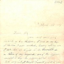 Correspondence: Elmer Mitchell to Kearsarge Association, 1894
