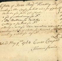 BILL, BENJAMIN HENDLEY'S ESTATE, TO THOMAS JARVIS