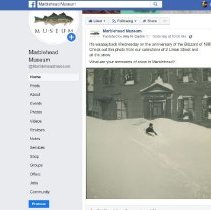Facebook post and comments on the Marblehead Museum page concerning winter activities and snow storms in Marblehead, March 11, 2020.