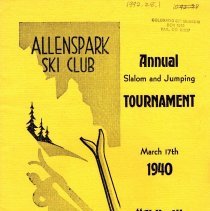 Allenspark Ski Club Annual Skiing and Jumping Tournament