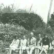 Group on bench