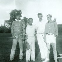 Men with rackets