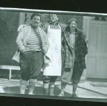 Group in front of building