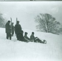 Students skiing