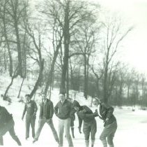 Students ice skating