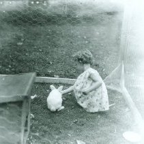 Girl with rabbit
