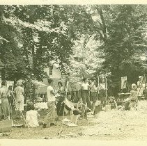 Portrait Painting Class Postcard