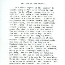 "The Aim of the School"