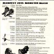 Colonial THeater Newsletter Blobfest 2015