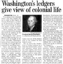 Washingtons ledger newspaper article
