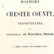 History of Chester County Pennsylvania