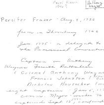 Frazer, Brigadier General Persifer