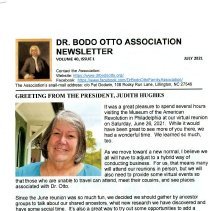 Dr. Bodo Otto Association Newsletter