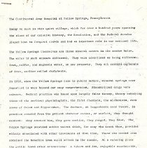 Continental Army at Yellow springs paper