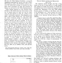 Yellow Springs Article