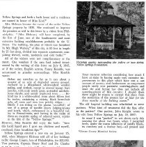 Yellow Springs Article