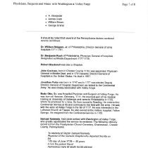 Historic Valley Forge report