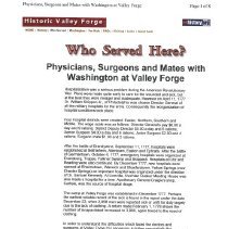 Historic Valley Forge report