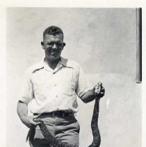 Man with snake