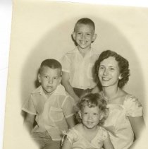 Carmen with Harold, Richard & Lois circa 1950s